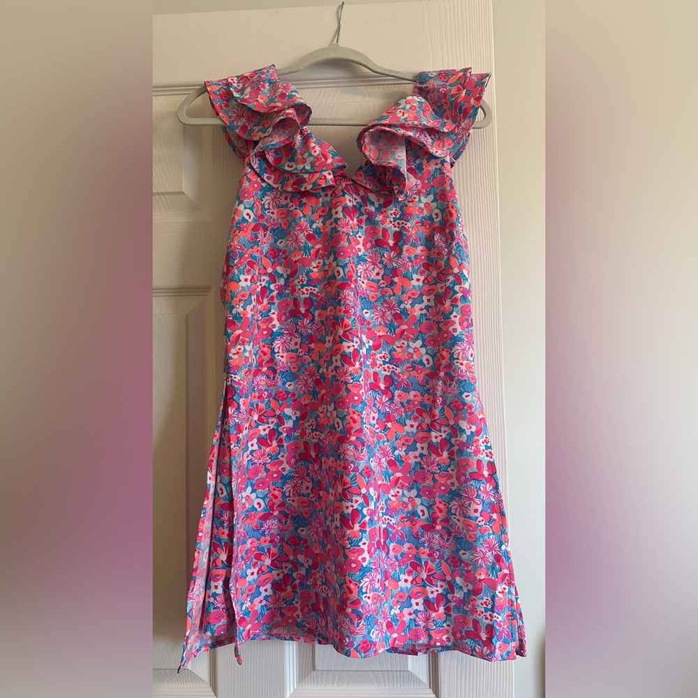Lilly Pulitzer Pink and Blue Floral Mini Dress